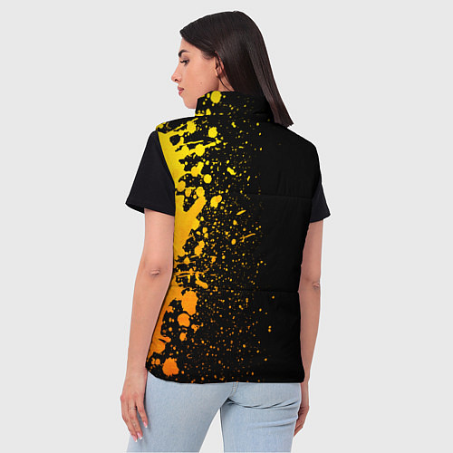 Женский жилет AEK Athens - gold gradient по-вертикали / 3D-Черный – фото 4