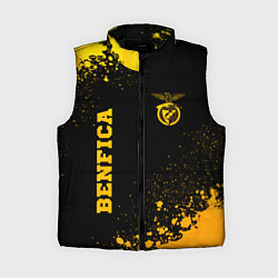 Женский жилет Benfica - gold gradient вертикально, цвет: 3D-черный