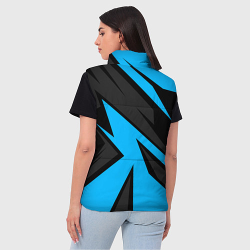 Женский жилет Geometry racing / 3D-Черный – фото 4