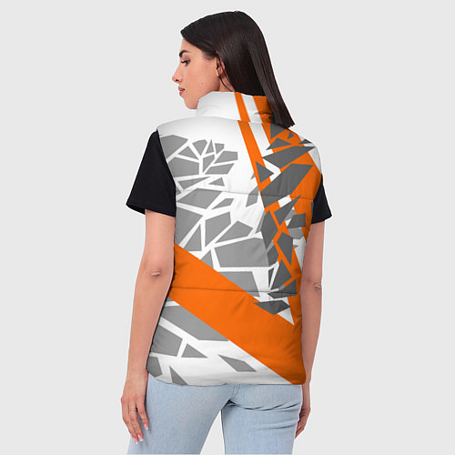 Женский жилет Racing texture / 3D-Черный – фото 4