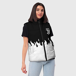 Женский жилет Juventus fire, цвет: 3D-светло-серый — фото 2