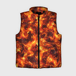 Женский жилет Текстура элементаля огня