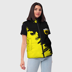 Женский жилет AEK sport color yellow, цвет: 3D-красный — фото 2