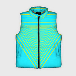Женский жилет Треугольники уходящие в даль, цвет: 3D-светло-серый