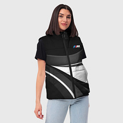 Женский жилет BMW M - монохромный, цвет: 3D-черный — фото 2