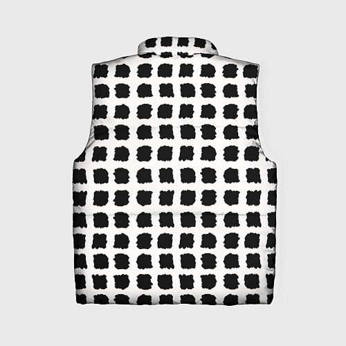 Женский жилет Лаконичные мазки квадраты / 3D-Светло-серый – фото 2