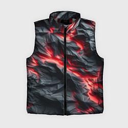 Женский жилет Раскаленная лава на горных камнях