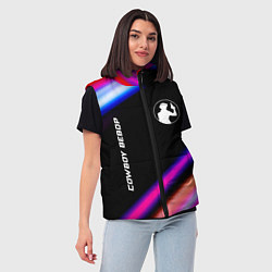 Женский жилет Cowboy Bebop speed anime lights, цвет: 3D-черный — фото 2