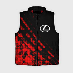 Женский жилет Lexus sport grunge, цвет: 3D-красный