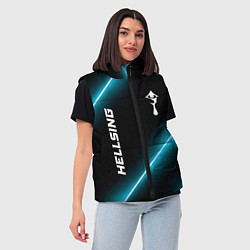 Женский жилет Hellsing неоновые лампы, цвет: 3D-черный — фото 2