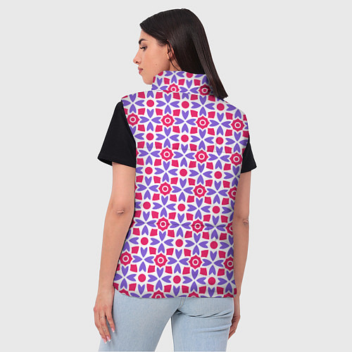 Женский жилет Потрясающий узор батик / 3D-Черный – фото 4