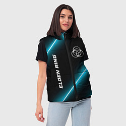 Женский жилет Elden Ring неоновые лампы, цвет: 3D-черный — фото 2