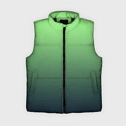 Женский жилет Градиент зелёный в синий