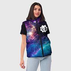 Женский жилет Gears of War space game, цвет: 3D-черный — фото 2