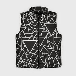 Женский жилет Черный треугольник, цвет: 3D-светло-серый