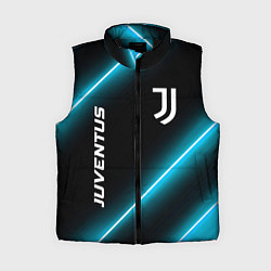 Женский жилет Juventus неоновые лампы, цвет: 3D-черный