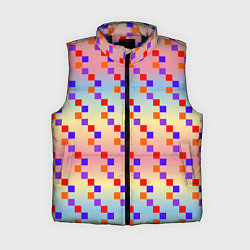 Женский жилет Тетрис импровизированный, цвет: 3D-черный