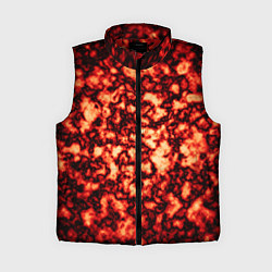 Женский жилет Узор огня, цвет: 3D-красный