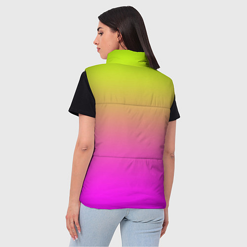 Женский жилет Градиент яркий / 3D-Черный – фото 4