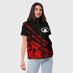 Женский жилет Great Wall sport grunge, цвет: 3D-красный — фото 2