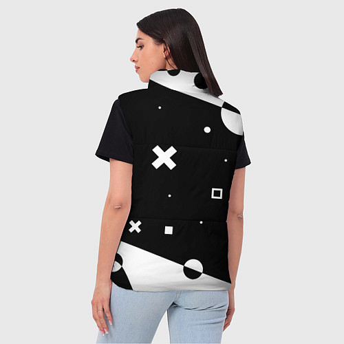 Женский жилет PUBG game pattern / 3D-Светло-серый – фото 4