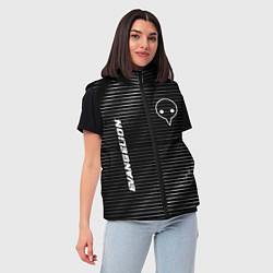 Женский жилет Evangelion metal anime lines, цвет: 3D-черный — фото 2