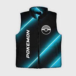 Женский жилет Pokemon неоновые лампы, цвет: 3D-черный