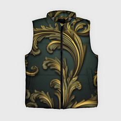 Женский жилет Золотые старые темные узоры