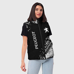 Женский жилет Пежо: следы от шин, цвет: 3D-красный — фото 2