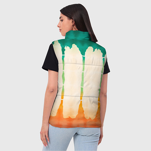 Женский жилет Abstract color stripes / 3D-Светло-серый – фото 4