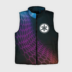 Женский жилет Yamaha neon hexagon, цвет: 3D-черный
