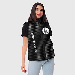 Женский жилет The Killers metal rock lines, цвет: 3D-черный — фото 2