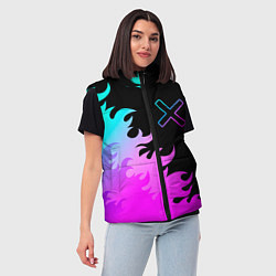 Женский жилет A Silent Voice неоновый огонь, цвет: 3D-черный — фото 2