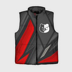 Женский жилет Danganronpa red lines, цвет: 3D-черный