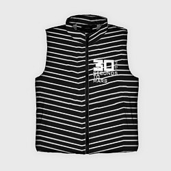 Женский жилет Thirty Seconds to Mars pattern optic, цвет: 3D-светло-серый