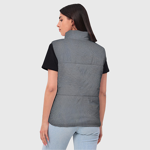 Женский жилет Отпечатки / 3D-Черный – фото 4