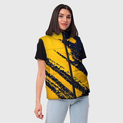 Женский жилет Абстрактный узор с концепцией, цвет: 3D-черный — фото 2