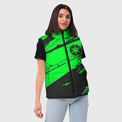 Женский жилет Yamaha sport green, цвет: 3D-черный — фото 2