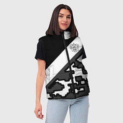 Женский жилет Россия камуфляж текстура, цвет: 3D-светло-серый — фото 2