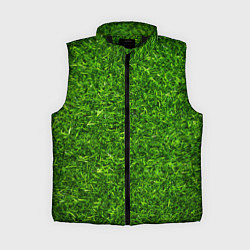 Женский жилет Текстура газона, цвет: 3D-черный