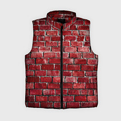 Женский жилет Текстура красного кирпича