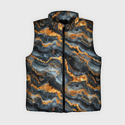 Женский жилет Мраморное золото