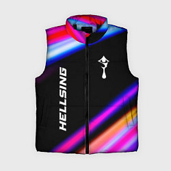 Женский жилет Hellsing speed anime lights, цвет: 3D-черный