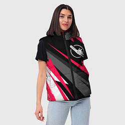 Женский жилет Chainsaw Man electro lines, цвет: 3D-черный — фото 2