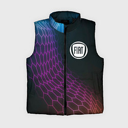 Женский жилет Fiat neon hexagon, цвет: 3D-черный