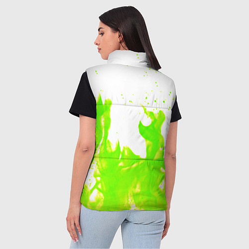 Женский жилет Кислотный огонь / 3D-Красный – фото 4