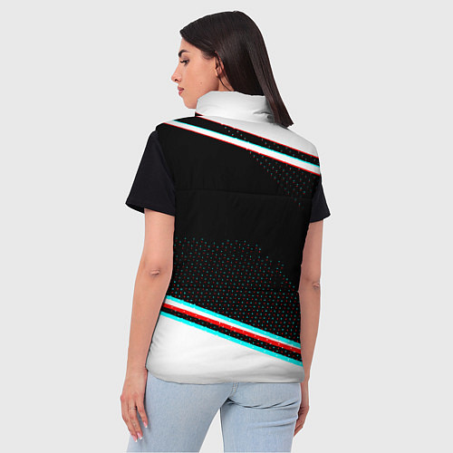 Женский жилет Among us geometry steel / 3D-Черный – фото 4