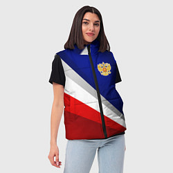 Женский жилет Россия - униформа федерации, цвет: 3D-черный — фото 2