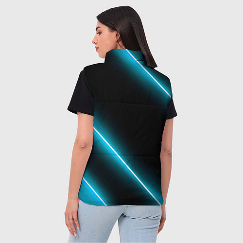 Женский жилет PUBG неоновые лампы / 3D-Черный – фото 4