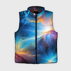 Женский жилет Космический пейзаж - галактики, цвет: 3D-красный